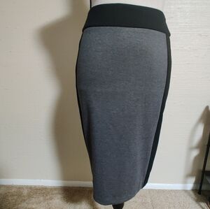 🆕 NY&Co Black & Gray Colorblock Pencil Skirt Office Business Casual Work (0)